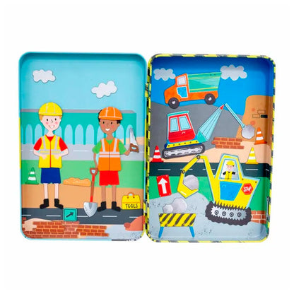 Estuche Metal Juego Magnético Construcción