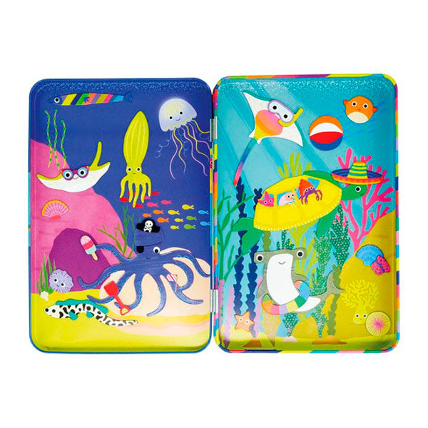 Estuche Metal Juego Magnético Ocean