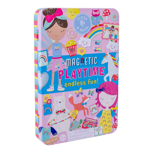 Estuche Metal Juego Magnético Rainbow Fairy Floss And Rock