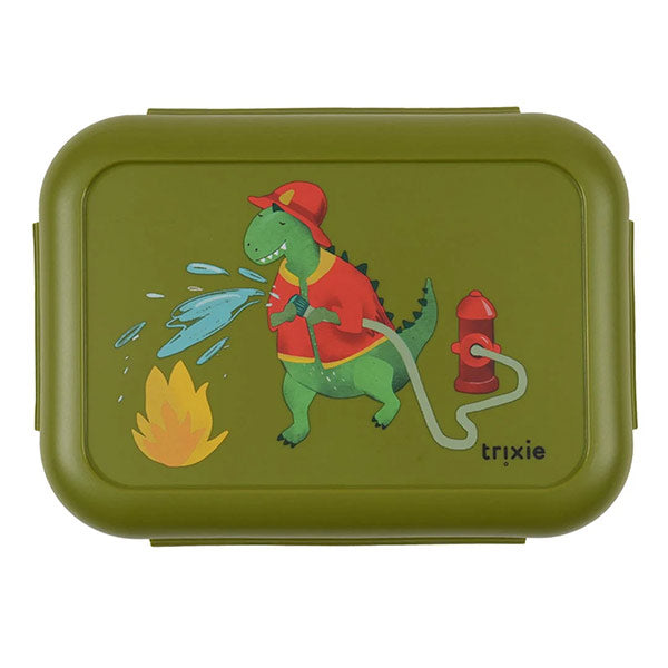 Fiambrera Grande Trixie Fireman Mr Dino Cierre Clips