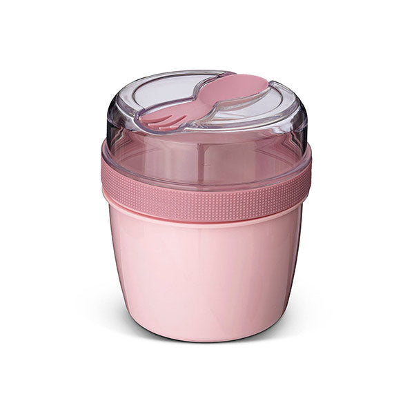 Fiambrera Snack N'ice Cup con Disco Refrigerante Pink