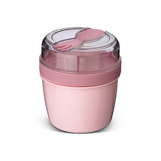 Fiambrera Snack N'ice Cup con Disco Refrigerante Pink
