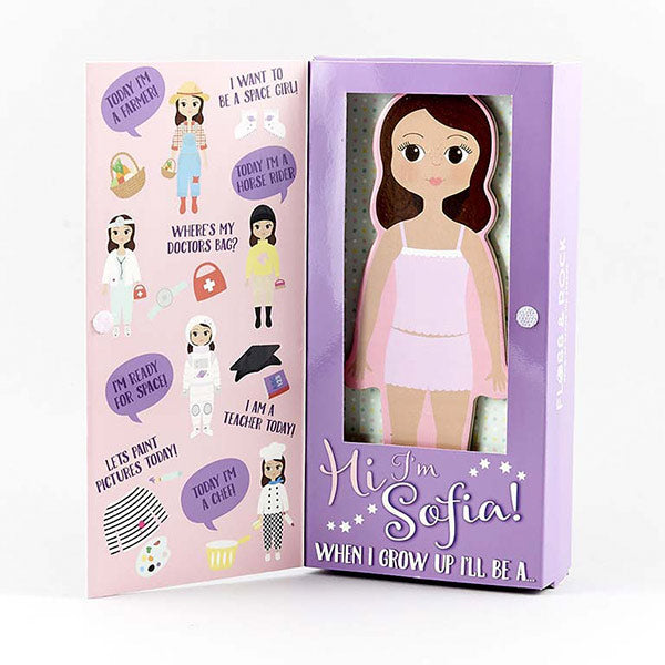 Figura Madera Con Vestidos Magnéticos Sofía Floss And Rock