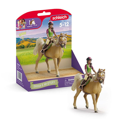 Figura Sarah y Mistery Schleich Horse Club