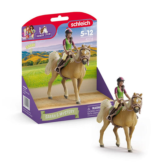 Figura Sarah y Mistery Schleich Horse Club