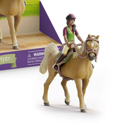 Figura Sarah y Mistery Schleich Horse Club