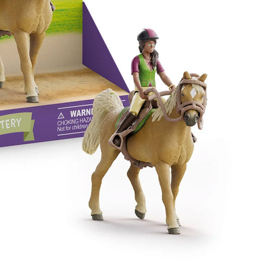 Figura Sarah y Mistery Schleich Horse Club