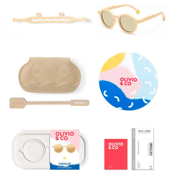 Gafas Sol Oval Desert Sand 18 a 36 meses Olivio And Co