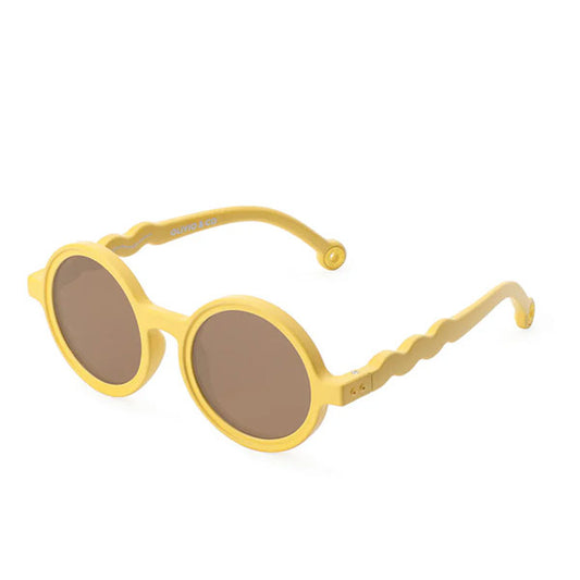 Gafas Sol Round Citrus Yellow 18-36 meses Olivio And Co