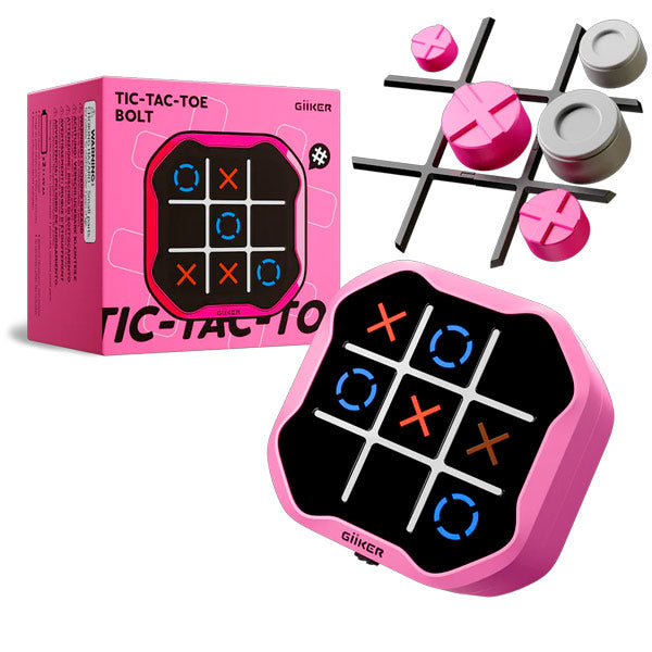Giiker Tic-Tac-Toe Bolt Juego 3 en Raya Rosa
