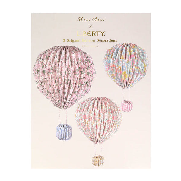 Globos Decorativos Origami Meri Meri x Liberty