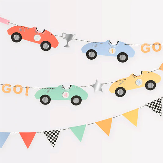 Guirnalda De Coches Carreras Meri Meri