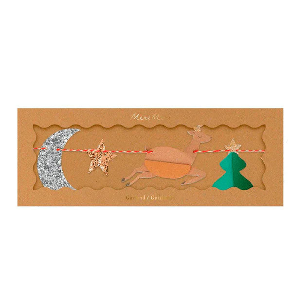 Guirnalda De Iconos Navideños De Nido De Abeja Meri Meri