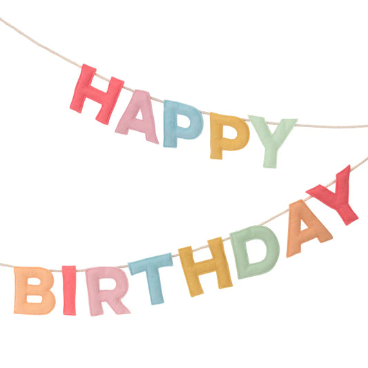 Guirnalda Happy Birthday Meri Meri Fieltro