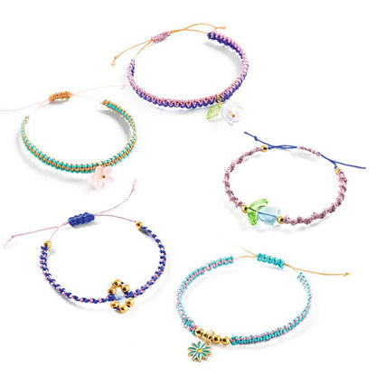 Hacer Pulseras de Macramé Azules Djeco