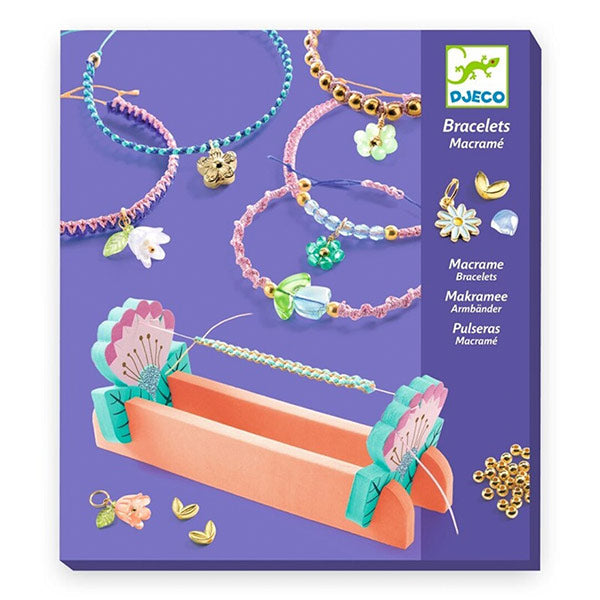 Hacer Pulseras de Macramé Azules Djeco