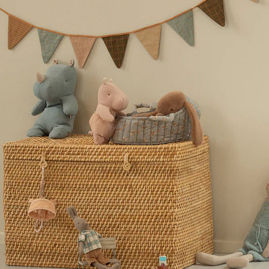 Hipopótamo Con Falda Pequeño Rosa Suave Safari Friends Maileg