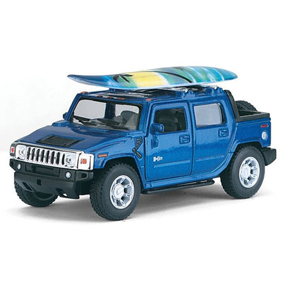 Hummer H2 SUT 2005 Con Tabla De Surf Coche Juguete Pullback