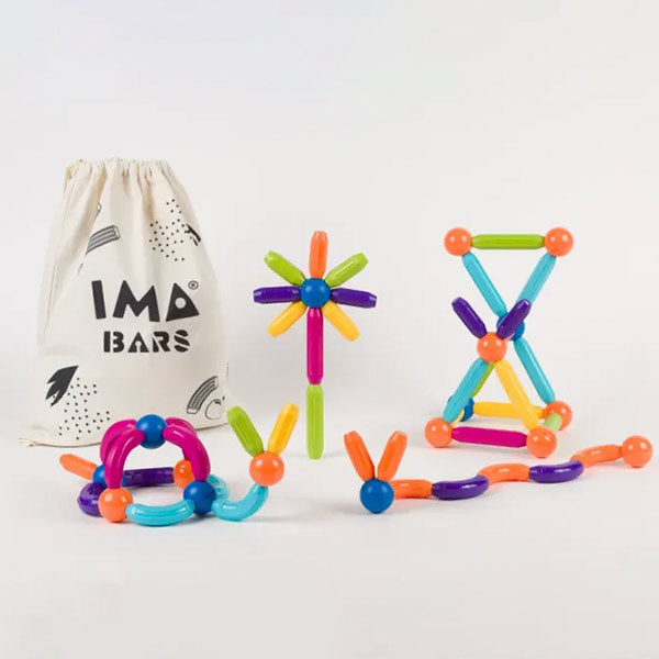Imabars Set 60 Piezas Imantadas Imanix Braintoys