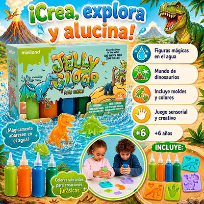 Jelly Gloop Figuras 3D Dino World