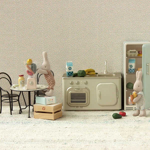 Juego De Mesa Comedor Con Dos Sillas Maileg