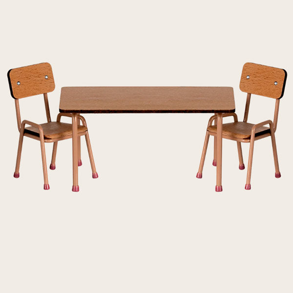 Juego De Mesa Y Silla Polvo Oscuro Ratones Maileg