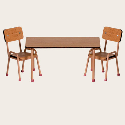 Juego De Mesa Y Silla Polvo Oscuro Ratones Maileg