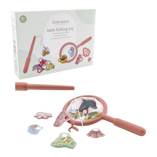 Juego De Pesca Para Bañera Rosa Little Dutch