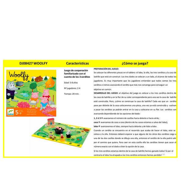 Juego Woolfy Djeco