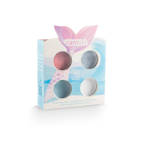 Kit 4 Colores Pintura De Cara Sirenas Bio Cosmetic Namaki