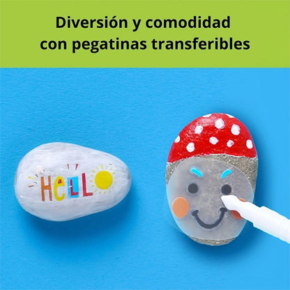Kit Creativo Pintar Piedras Jarmelo