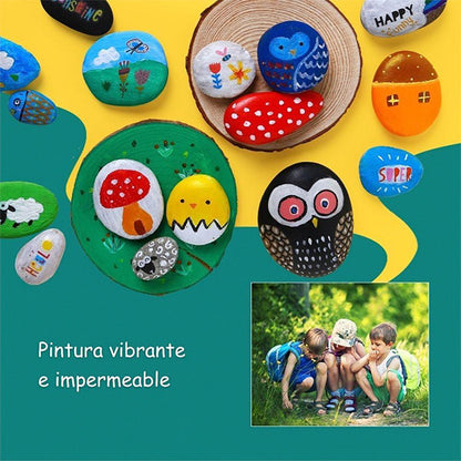 Kit Creativo Pintar Piedras Jarmelo