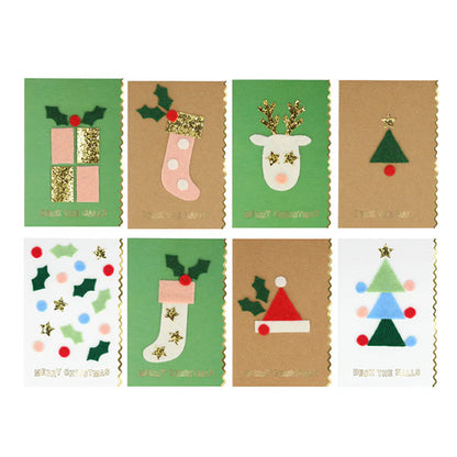 Kit De Tarjetas Navideñas De Fieltro Meri Meri