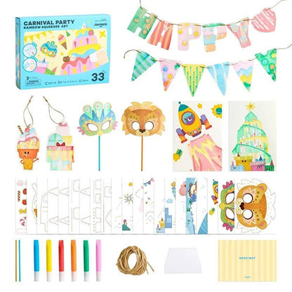 Kit Dibujo Creativo Con Espátula Carnival Party