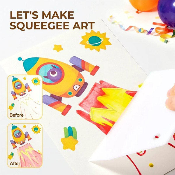 Kit Dibujo Creativo Con Espátula Carnival Party