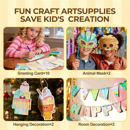Kit Dibujo Creativo Con Espátula Carnival Party