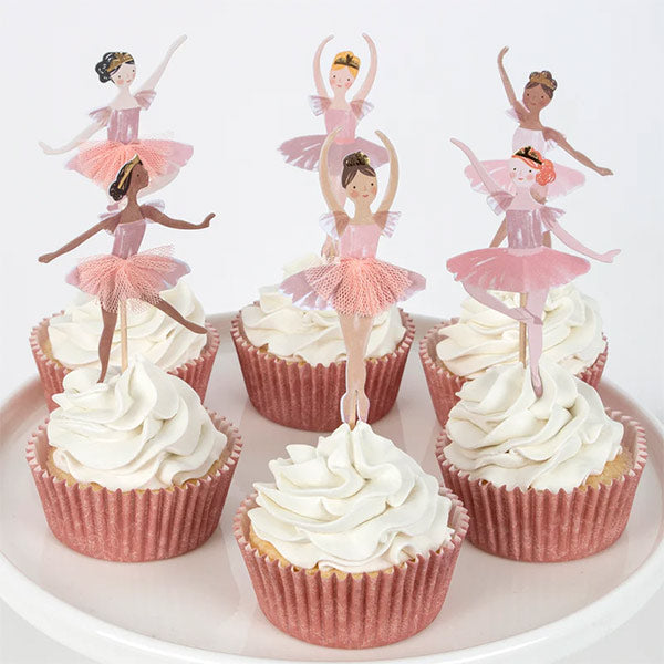 Kit Para Cupcake Bailarina Meri Meri 24 Toppers
