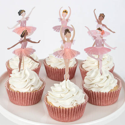 Kit Para Cupcake Bailarina Meri Meri 24 Toppers