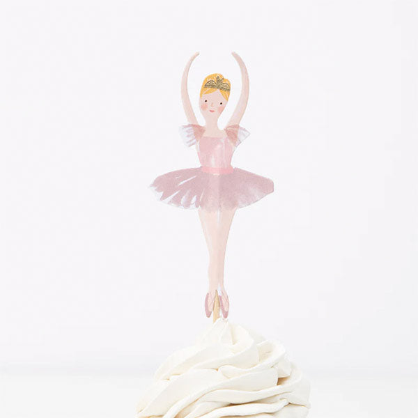 Kit Para Cupcake Bailarina Meri Meri 24 Toppers