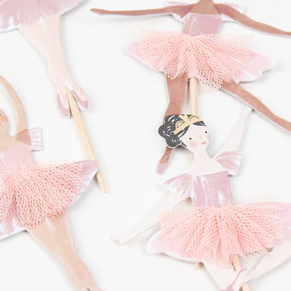 Kit Para Cupcake Bailarina Meri Meri 24 Toppers