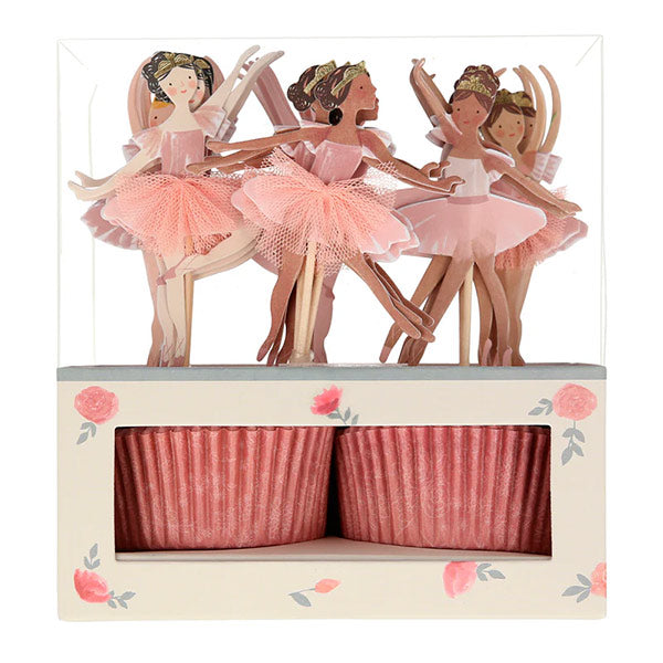 Kit Para Cupcake Bailarina Meri Meri 24 Toppers