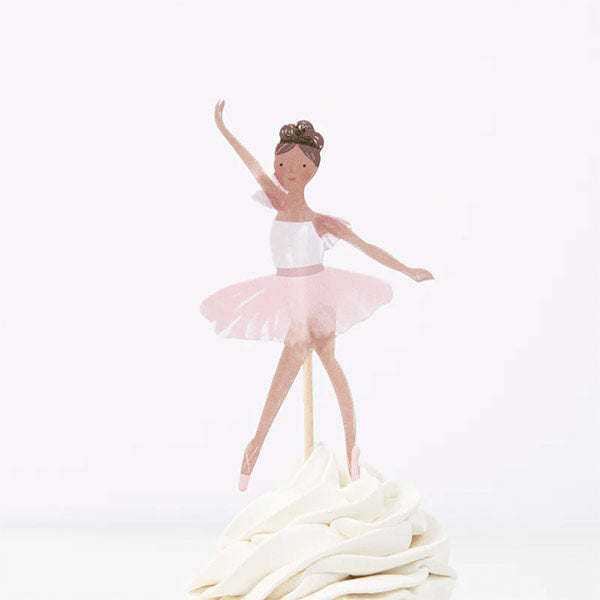 Kit Para Cupcake Bailarina Meri Meri 24 Toppers