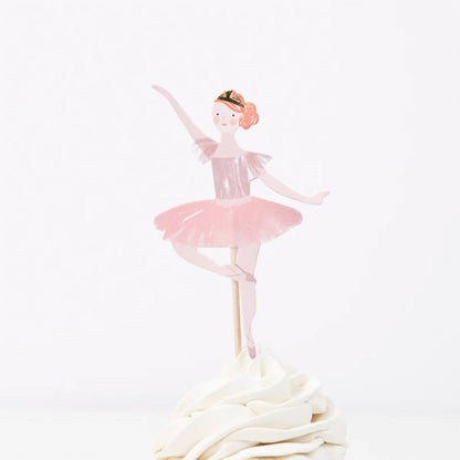 Kit Para Cupcake Bailarina Meri Meri 24 Toppers