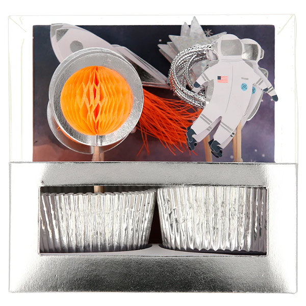 Kit Para Cupcake Espacial Meri Meri 24 Toppers