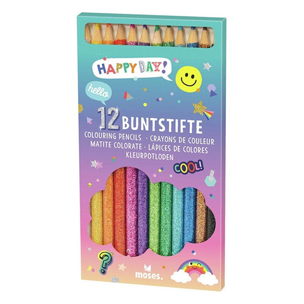 Lápices De Colores Con Purpurina