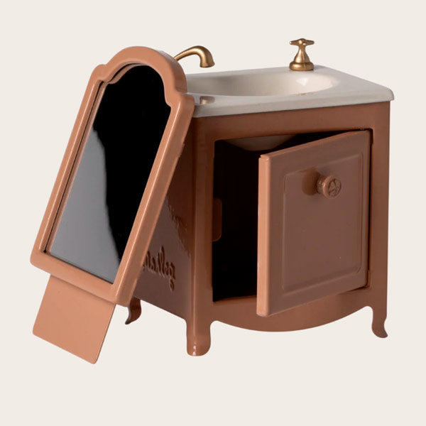 Lavabo Con Espejo Ratones Maileg Polvo Oscuro