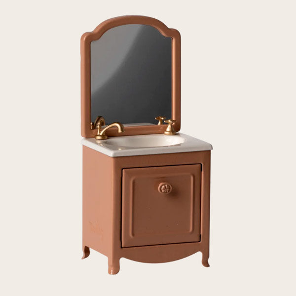 Lavabo Con Espejo Ratones Maileg Polvo Oscuro