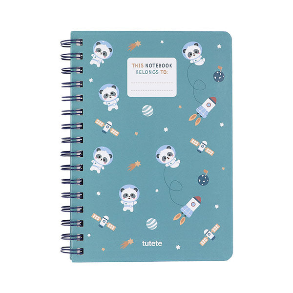 Libreta Escolar Pandas in Space Tutete