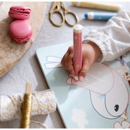 Libro Mágico Jardín De Rosa Con Lápices Little Dutch