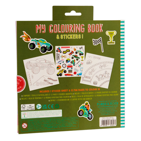 Libro Para Colorear Con Fragancia Y Stickers Cars